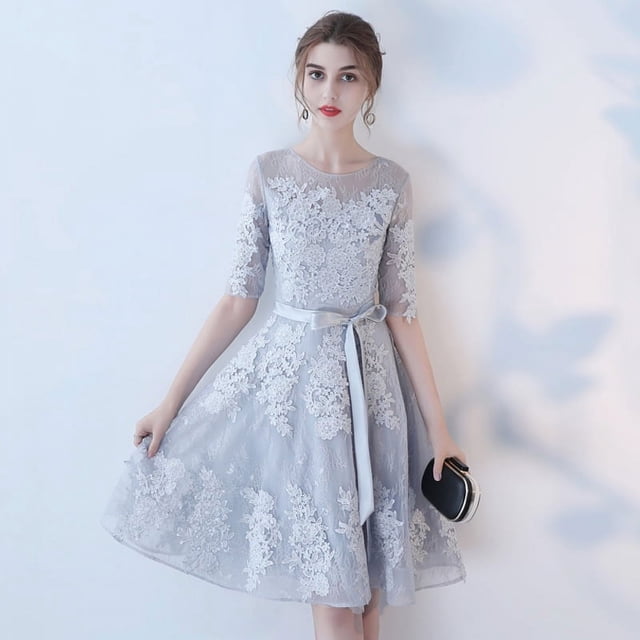 Vestido de noche de verano, vestido mediano exquisito, vestido adelgazante para mujer, adecuado para banquetes