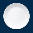 thumbnail image 5 of 10.3" 6pk Glass Dinner Plates White: Chip-Resistant, Glossy Finish, Solid Round Design, 5 of 9