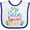 White and Royal, variant on Inktastic My Saba Loves Me Boys or Girls Baby Bib