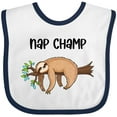 thumbnail image 3 of Inktastic Nap Champ Cute Sleeping Sloth Boys or Girls Baby Bib, 3 of 4