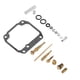 thumbnail image 4 of Kit de reconstrucción de reparación de carburador de metal de 19 piezas de repuesto para Suzuki LT160 LT160E 1989-1992, 4 of 12
