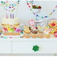 thumbnail image 6 of Gift Boutique 60 Ice Cream Cone Treat Snack Cups 10oz Disposable Paper Cup Dessert Frozen Sundae Bowls Pink Blue Yellow Green Scoops Birthday Party Supplies, 6 of 9