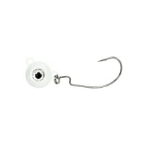 BLUEWING Free Swing Jig Head 1pc Freshwater Fishing Lures Lead Head Jig for Perch Crappie Bluegill Fishing, Size 0.5oz, White