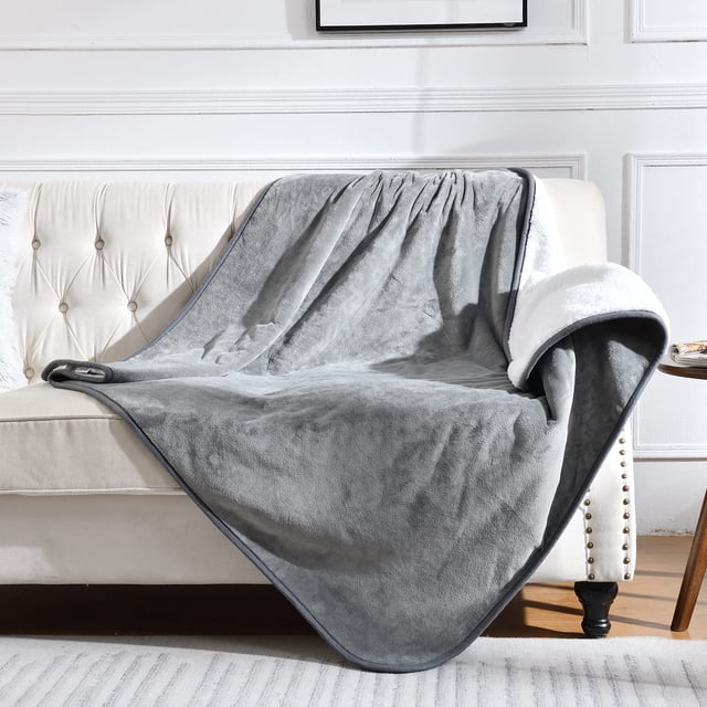 Manta impermeable Yaning para cama, sofá, 130 x 150 cm, color gris