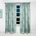 thumbnail image 2 of Designart '1950 Retro Pattern Shapes I' Mid-Century Modern Curtain Panel, 2 of 5