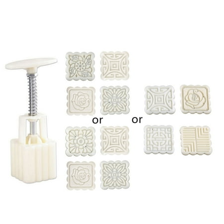 

JULYING Royal Court Square Shape Moon Cake Mould Bath Bomb Pastry Tool Kitchen Home Gift