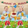 thumbnail image 7 of Farm Animal Party Tablecloth 3-Pack Disposable Plastic Table Cover 108 X 54 Inch Barnyard Theme Birthday Decorations Rectangular, 7 of 7