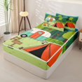 thumbnail image 2 of catabedysis Cartoon Camping Zipper Full Size Comforter Sets with Fitted Sheet and 2 Pillowcases,Camper Tent Print Zipper Bedding Set For Boys,Multicolor,Polkadot Reversible,4 Pieces, 2 of 7