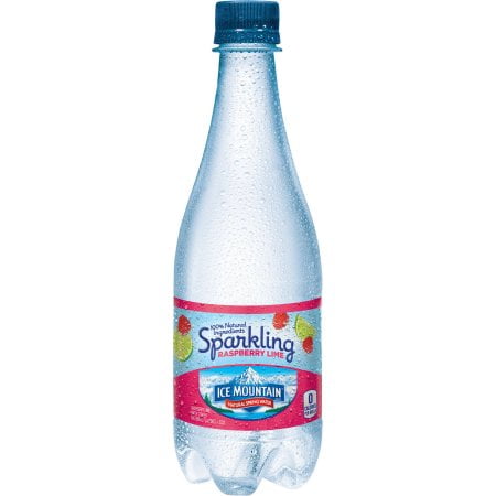 Ice Mountain Sparkling Natural Spring Water, Raspberry Lime, 16.9 Fl Oz, 24 Count by Nestle Waters North America