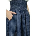 thumbnail image 6 of Bimba Smocked Elastic High Waist Cotton Skirt With Pockets a-line Skirts, 6 of 9
