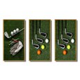 thumbnail image 2 of Designart "Excellent Golf Set Swing III" Sports Framed Wall Art Set Of 3 - Green Golf Frame Canvas Set For Living Room Decor, 2 of 6