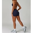thumbnail image 6 of PISONIC Workout Sets for Women 2 Pieces Criss Cross Back Sports Bras Matching High Waist Butt Lifting Shorts Yoga Outfits, 6 of 11
