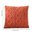 thumbnail image 3 of Dvruxg Plush Geometric Patterned Cushion Brown Polyester 45x45cm Enhances Back Support and Living Room Style Extended Length for Ultimate Relaxation, 3 of 5