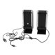 thumbnail image 3 of 2 Pcs USB Computer Speakers Portable Speaker Stereo 3.5mm with Ear Jack for Desktop PC Laptop, 3 of 5