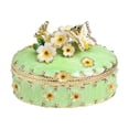 thumbnail image 1 of Joyero, joyero, joyero decorativo, tocador, organizador de joyas. Verde, 1 of 9