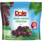 Dole Dark Sweet Frozen Cherries, 12oz Resealable Bag