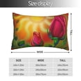 thumbnail image 4 of Disketp Pillow Covers Rose Psychedelic Pattern Throw Pillow Case Cushion Covers,Cushion For Bedroom,Couch,Home-16"X24", 4 of 9