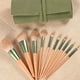 thumbnail image 4 of Juego de brochas de maquillaje, 10 piezas de madera de haya + paquete jack, brochas, base en polvo, colorete, fibra, pluma de belleza, herramientas de maquillaje, 4 of 5