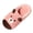 Pink, variant on Womens House Slippers Bear Print Closed Toe Fuzzy Flat Slippers for Home Daily Wear and Lounging