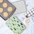 thumbnail image 5 of 2 Pack Pot Holders for Kitchen Heat Resistant Hot Pads Sets for Cooking Baking Green Christmas Trees and Snowflakes, 5 of 7