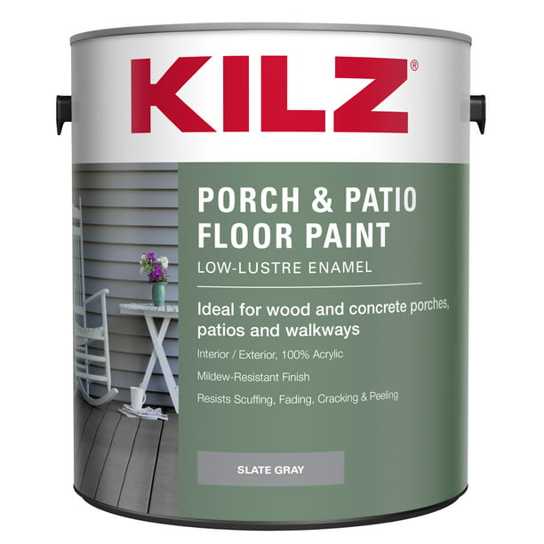 Kilz Enamel Porch Patio Latex Floor, Porch And Patio Floor Paint Quart