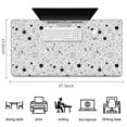 thumbnail image 5 of Long Mouse Pads for Desk,White Black Cat Planet Star Moon Pattern Desk Mats on Top Of Desks, Desk Mouse Pad Extra Large with 3mm Non-Slip Base and Stitched Edge for Gaming,Office,Work,Home 47.3"x23.6", 5 of 6