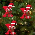 thumbnail image 5 of Personalized A-Z Letter Ornaments for Christmas Tree Christmas Ornament with Name 2D Acrylic Xmas Hanging Pendant Original Gifts for Family Friends, 5 of 6