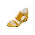 thumbnail image 2 of Zapatos peep toe para mujer Sandalias casuales con hebilla de cinturón de tacón grueso medio Wmkox8yii  nm4328, 2 of 4