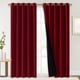 thumbnail image 2 of Cortinas NICETOWN 100% opacas con forro negro de 178 x 213 cm, color burdeos, 2 of 8