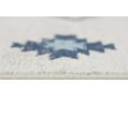 thumbnail image 5 of Rug Branch Contemporary Boho  Blue Beige Indoor Runner Rug - 2x10, 5 of 6