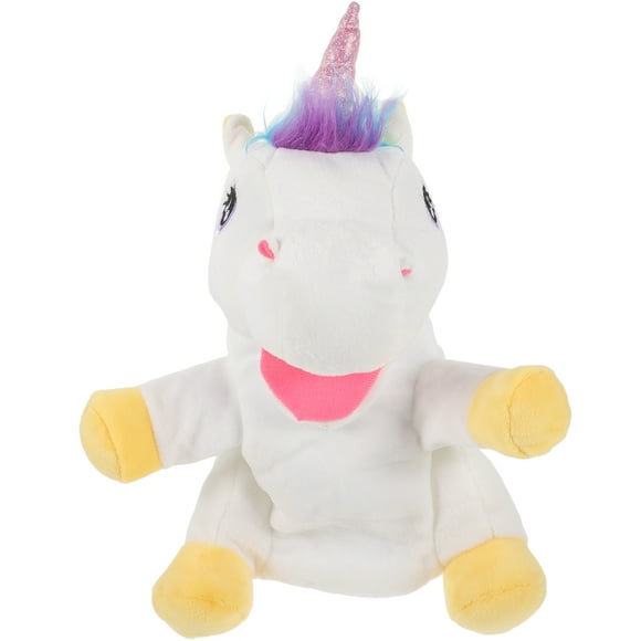 Miangastore Unicorn Hand Puppet Plush Animals Hand Puppet Storytelling Hand Puppet Cartoon Puppet Toy