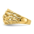 thumbnail image 4 of Solid 14k Yellow Gold Open Swirl Dome Ring Band Size 7, 4 of 8
