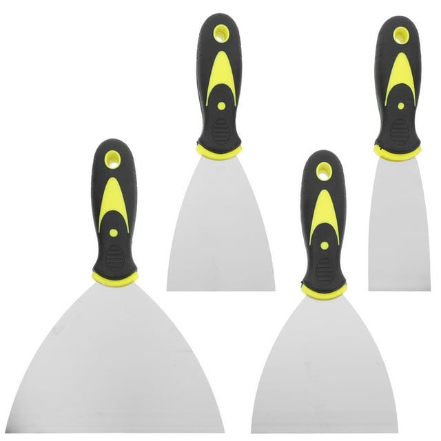 SHISUYAN 4 Pcs Wall Scraper for Paint Removal with Ergonomic Shaped Design