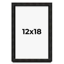 12x18 Shadow Box Black Rustic Barnwood Display Frame  | 1.125 Inch Deep | 0.875 Inch Moulding Width