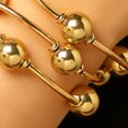 thumbnail image 7 of mdesiwst 3Pcs Women Bracelet Adjustable Opening Design Imitation Pearl Stacking Bracelet Anti-Fading Alloy Versatile Jewelry Gift, 7 of 7