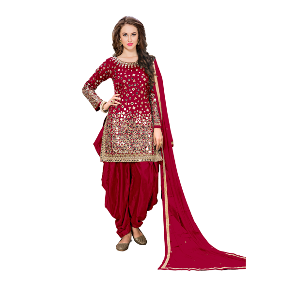 Custom Made Ethnic Party Wear Pakistani Ready to Wear Salwar Kameez Punjabi Patiala Dresses