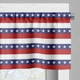 thumbnail image 3 of Ambesonne 4th of July Valance Pack of 2, American Flag Motif, 54"X18", Violet Blue Ruby White, 3 of 5