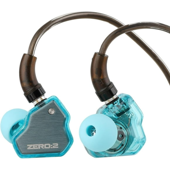 AIR-7Hz x Crinacle Zero:2 in Ear Monitor, Updated 10mm Dynamic Driver IEM, Wired Earbuds Earphones, Gaming Earbuds, with OFC IEM Cable for Musician (Blue)