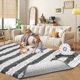 thumbnail image 4 of CozyDesg Soft Area Rugs for Living Room Bedroom,Large Rug Fluffy Fuzzy Shag Shaggy Soft Plush Carpet,Indoor Floor Carpet for Dining Room Home Decor,Light Gray & White, 4 of 7