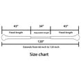 thumbnail image 6 of H.VERSAILTEX Single Curtain Rod for Windows 66 - 120", 3/4 Inch Decorative Adjustable Drapery Rods, Nickel, 6 of 6
