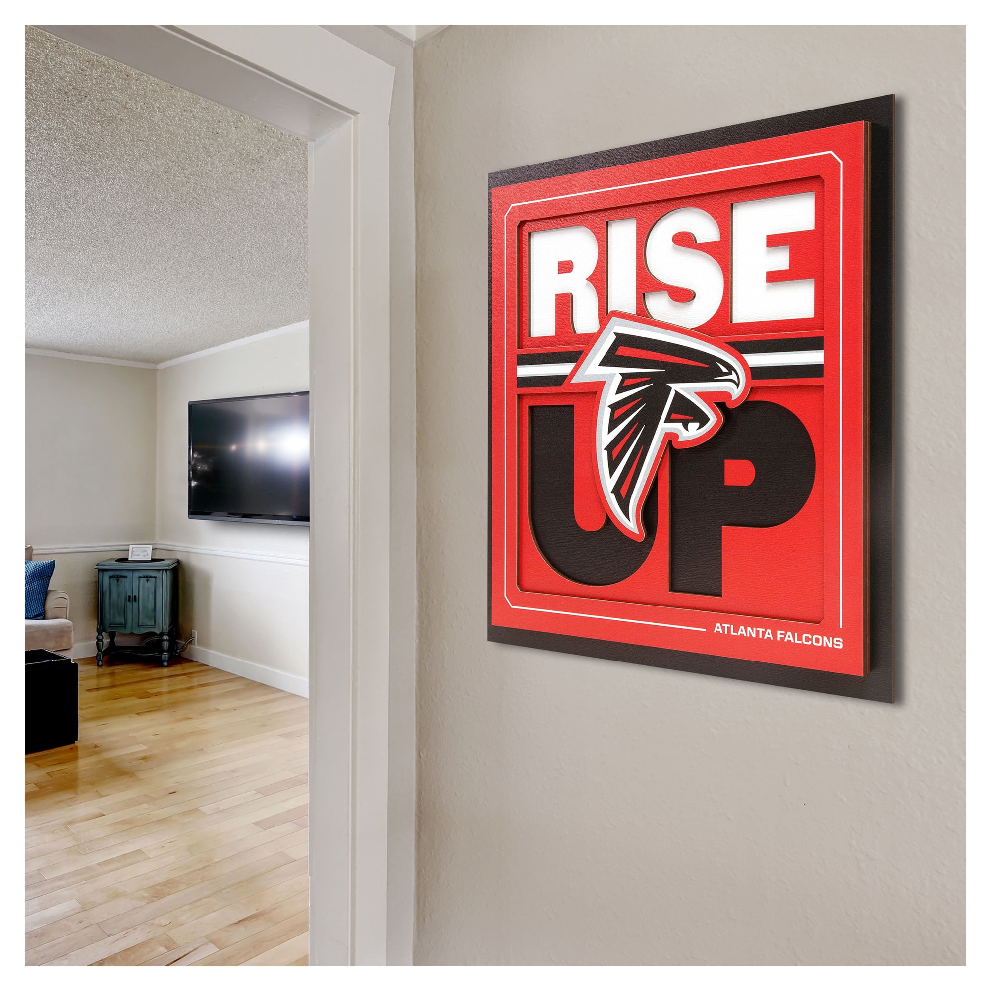 IDNA Atlanta Falcons 12" x 12" Slogan Series 3D Wall Art