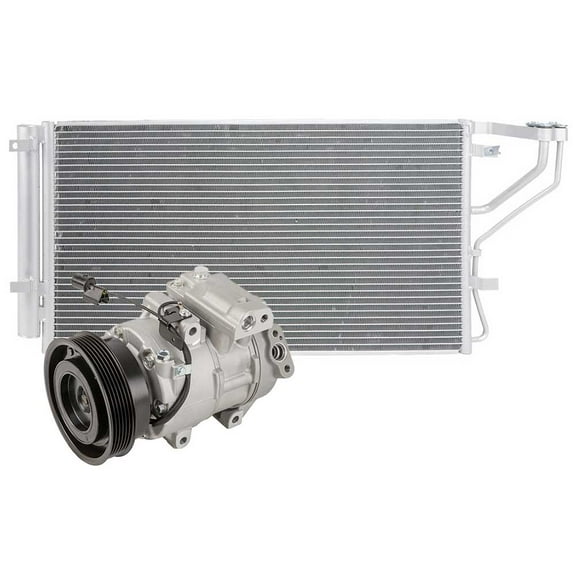 For Kia Rondo 2007 2008 AC Compressor w/ A/C Condenser & Drier - BuyAutoParts