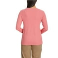 thumbnail image 3 of G.H. Bass & Co. Ladies' Size Medium (8-10) Long-Sleeve Henley Top, Pink, 3 of 3