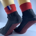 thumbnail image 2 of ZheElen Polyurethane Stay Confident With These Breathable Yoga Toe Socks Finger Socks Black and Red, 2 of 6
