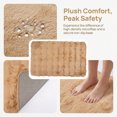 thumbnail image 3 of Unique Bargains Soft Absorbent Microfiber Non-Slip Washable Bathroom Rug Khaki 32" x 20", 3 of 6