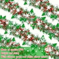 thumbnail image 3 of YTTAL 53FT Christmas Decorations Tinsel Garland with Snowflake Christmas Tree, Red Green Silver Shiny Metallic Twist Christmas Garland for Home Tree Mantle Stairs Indoor Outdoor Holiday Xmas Party, 3 of 29