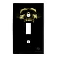 thumbnail image 1 of Shadow Skull Monster Horns Fantasy Plastic Wall Decor Toggle Light Switch Plate Cover, 1 of 4