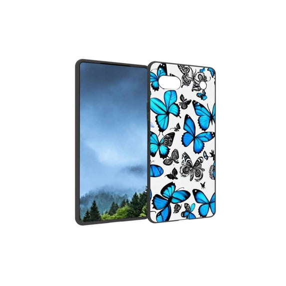 Compatible with Google Pixel 6A Phone Case, Butterflies Case Men Women, Flexible Silicone Shockproof Case for Google Pixel 6A