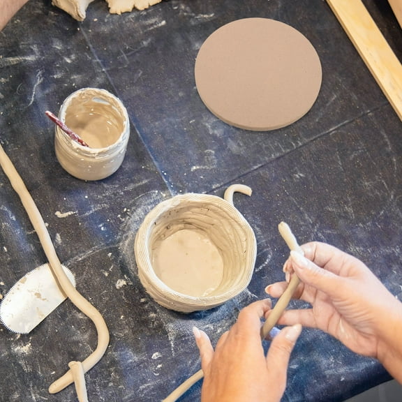 Raindrops 1Set Pottery Wheel Bat Beige Round Wood Drying Support For Potters Ceramics Creation