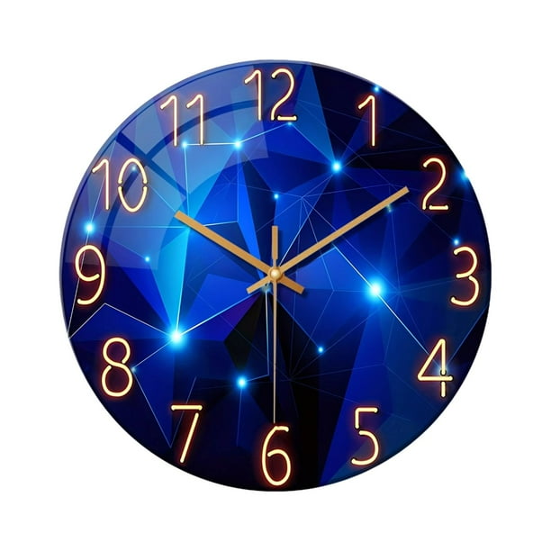 Reloj de pared acrílico decorativo, silencioso, de fácil lectura, moderno, de 30 cm, para oficina, baño, sala de estar, dormitorio, regalo para
